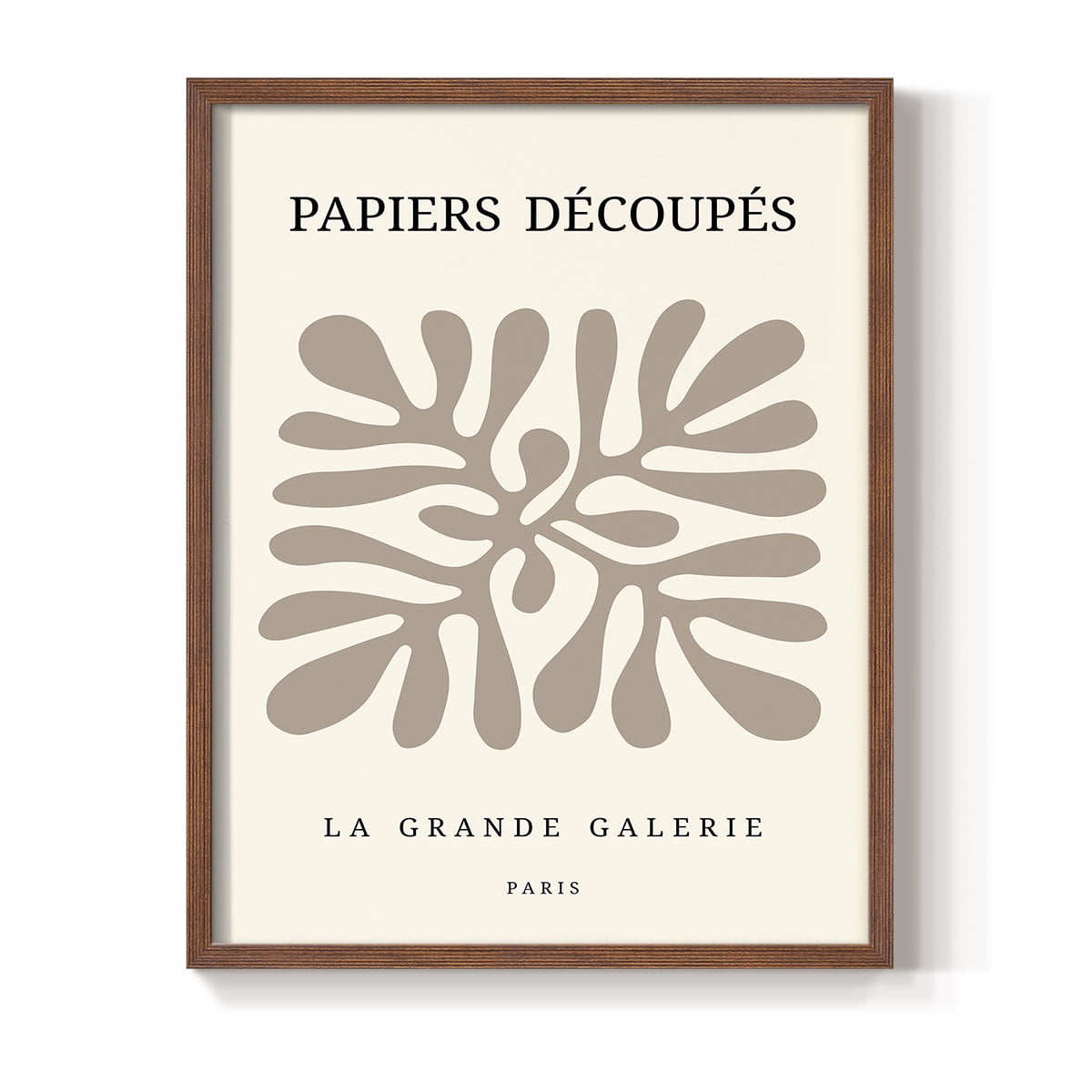 Matisse CCCLXXXIX in Brown Solid Wood 8 x 10 Framed Print