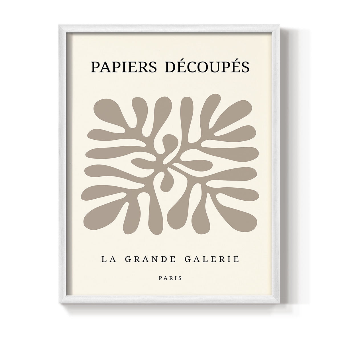 Matisse CCCLXXXIX in White Solid Wood 22 x 28 Framed Print