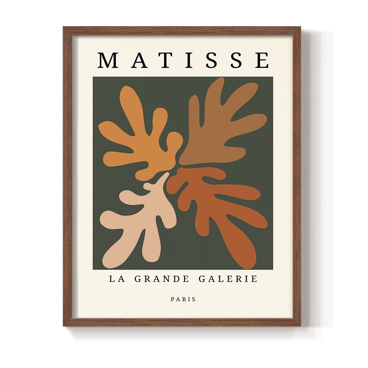 Matisse CCCLXXXV in Brown Solid Wood 8 x 10 Framed Print