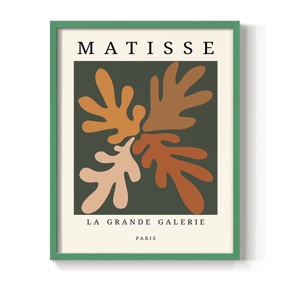 Matisse CCCLXXXV in Green Solid Wood 8 x 10 Framed Print