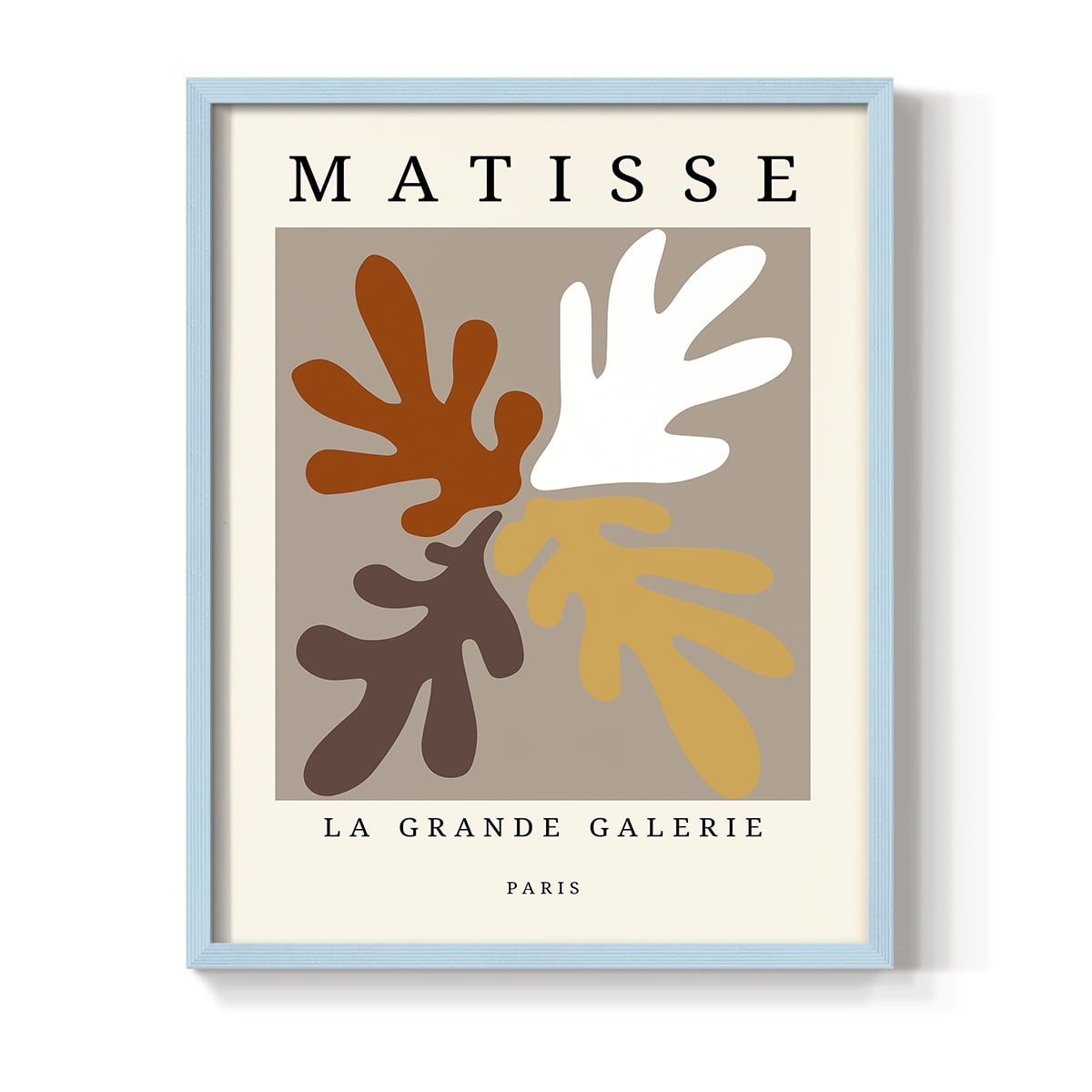 Matisse CCCLXXXVI in Blue Solid Wood 11 x 14 Framed Print