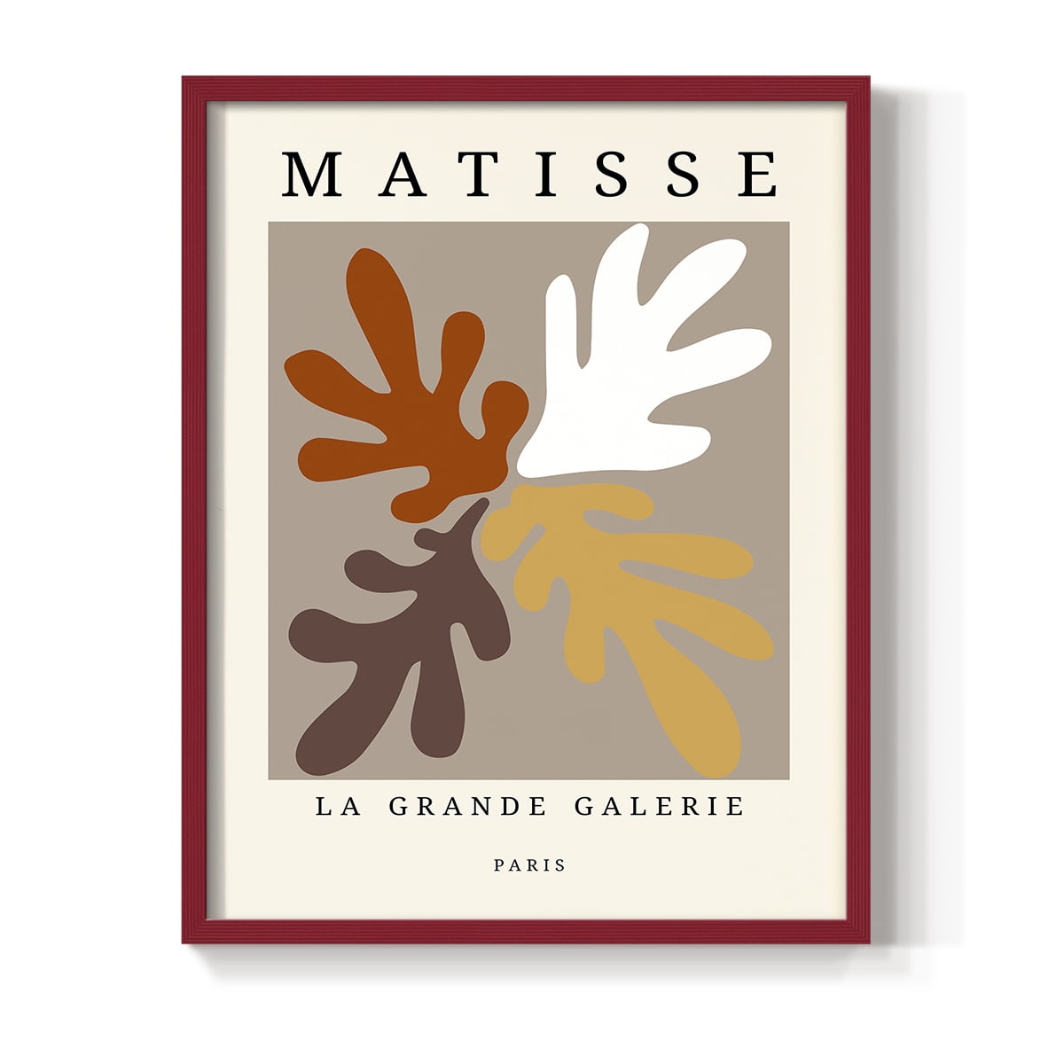 Matisse CCCLXXXVI in Red Solid Wood 22 x 28 Framed Print