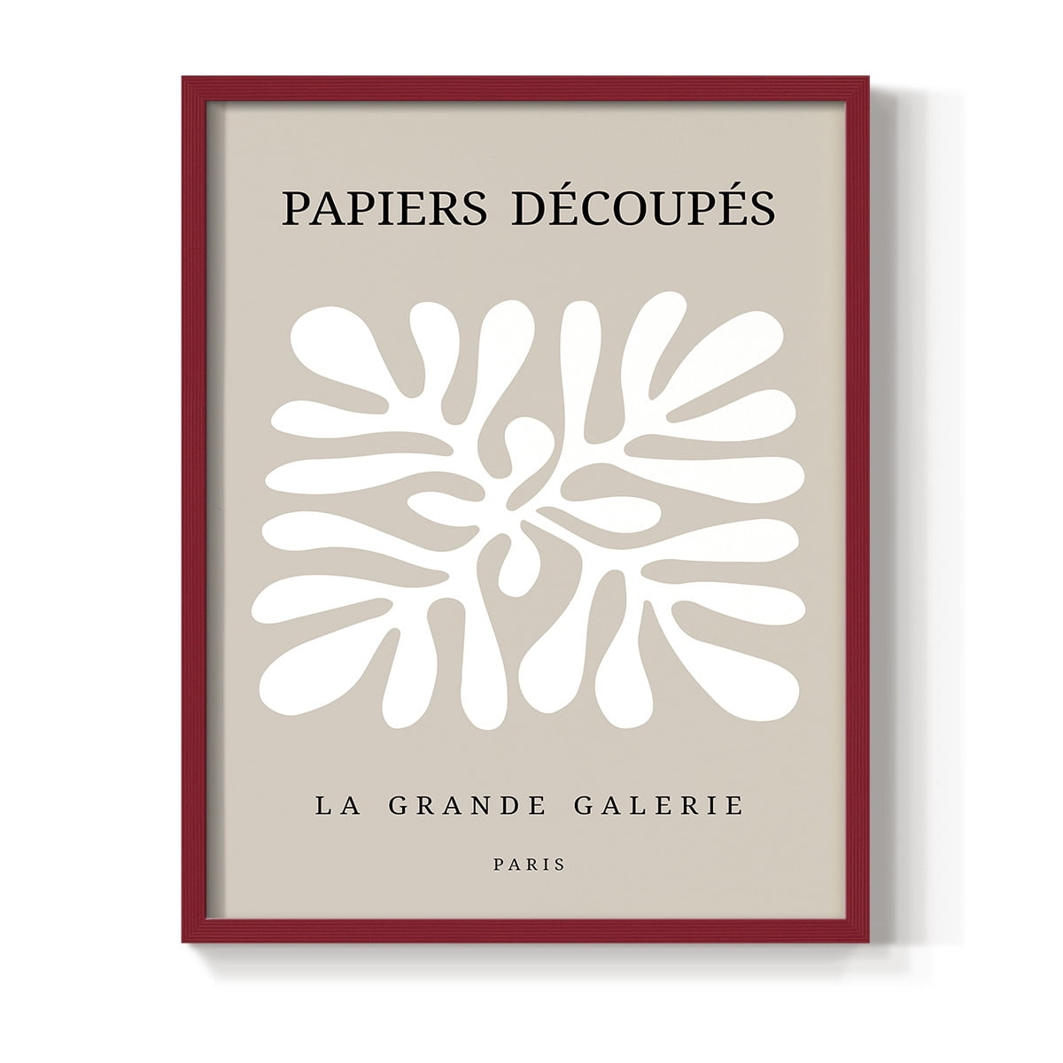 Matisse CCCLXXXVII in Red Solid Wood 11 x 14 Framed Print