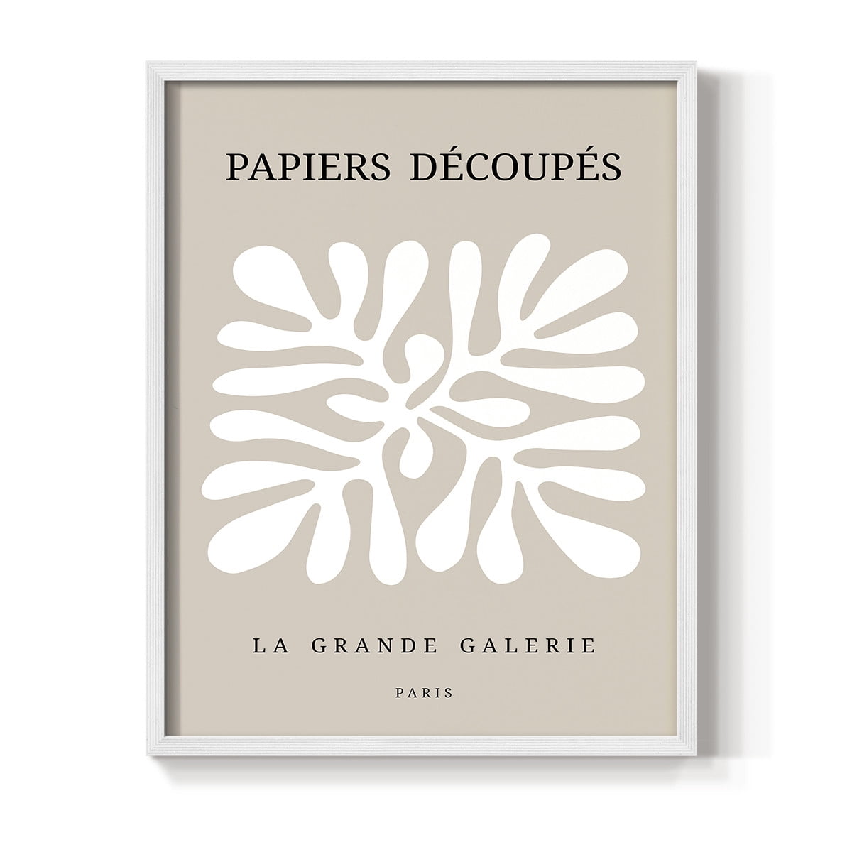 Matisse CCCLXXXVII in White Solid Wood 8 x 10 Framed Print