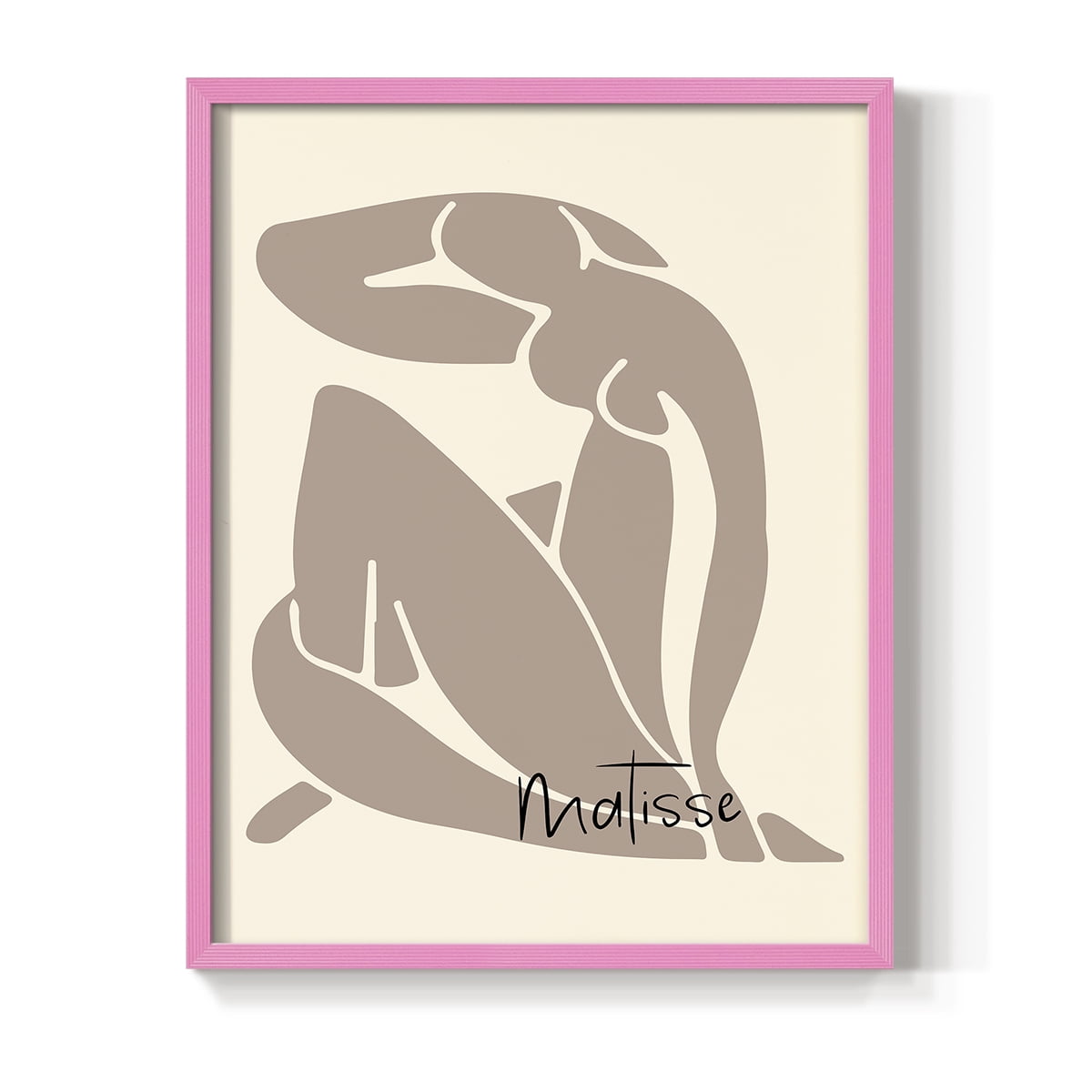 Matisse CCCVIII in Pink Solid Wood 8 x 10 Framed Print
