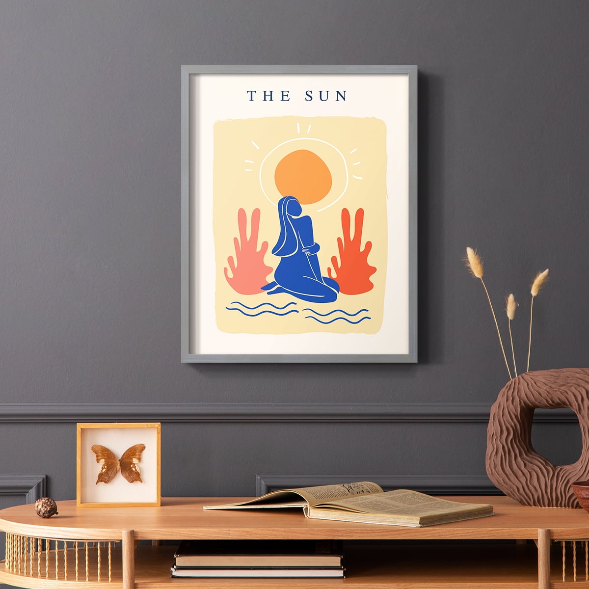 Matisse CCCX in Gray Solid Wood 16 x 20 Framed Print