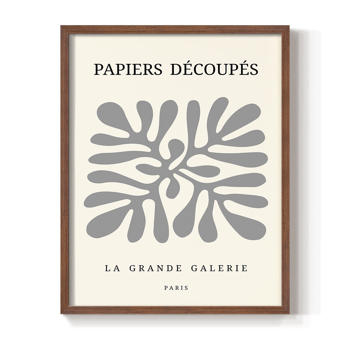 Matisse CCCXC in Brown Solid Wood 11 x 14 Framed Print