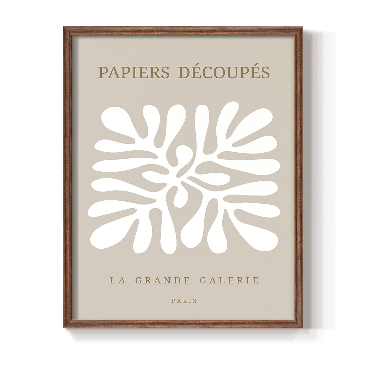 Matisse CCCXCI in Brown Solid Wood 22 x 28 Framed Print