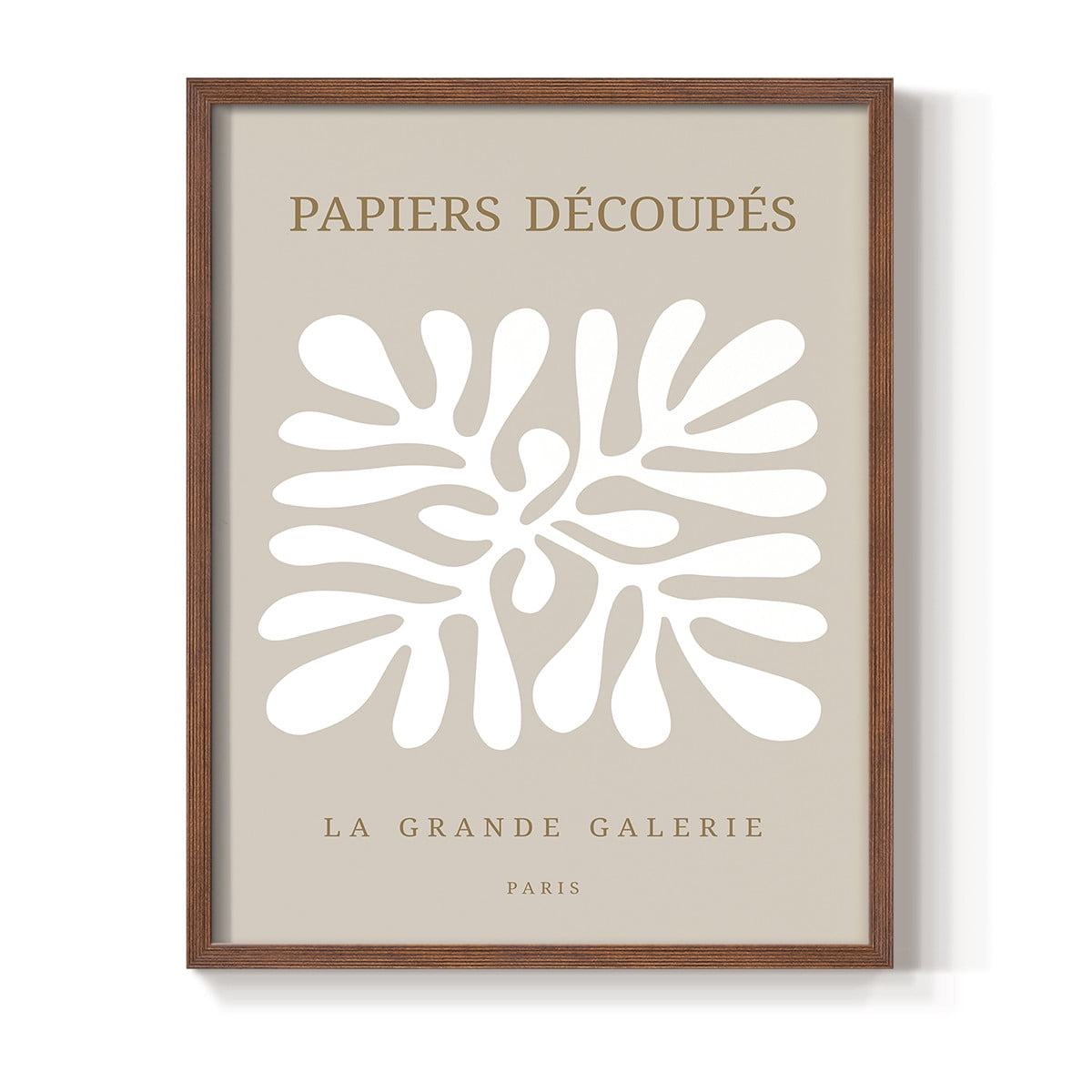 Matisse CCCXCI in Brown Solid Wood 8 x 10 Framed Print