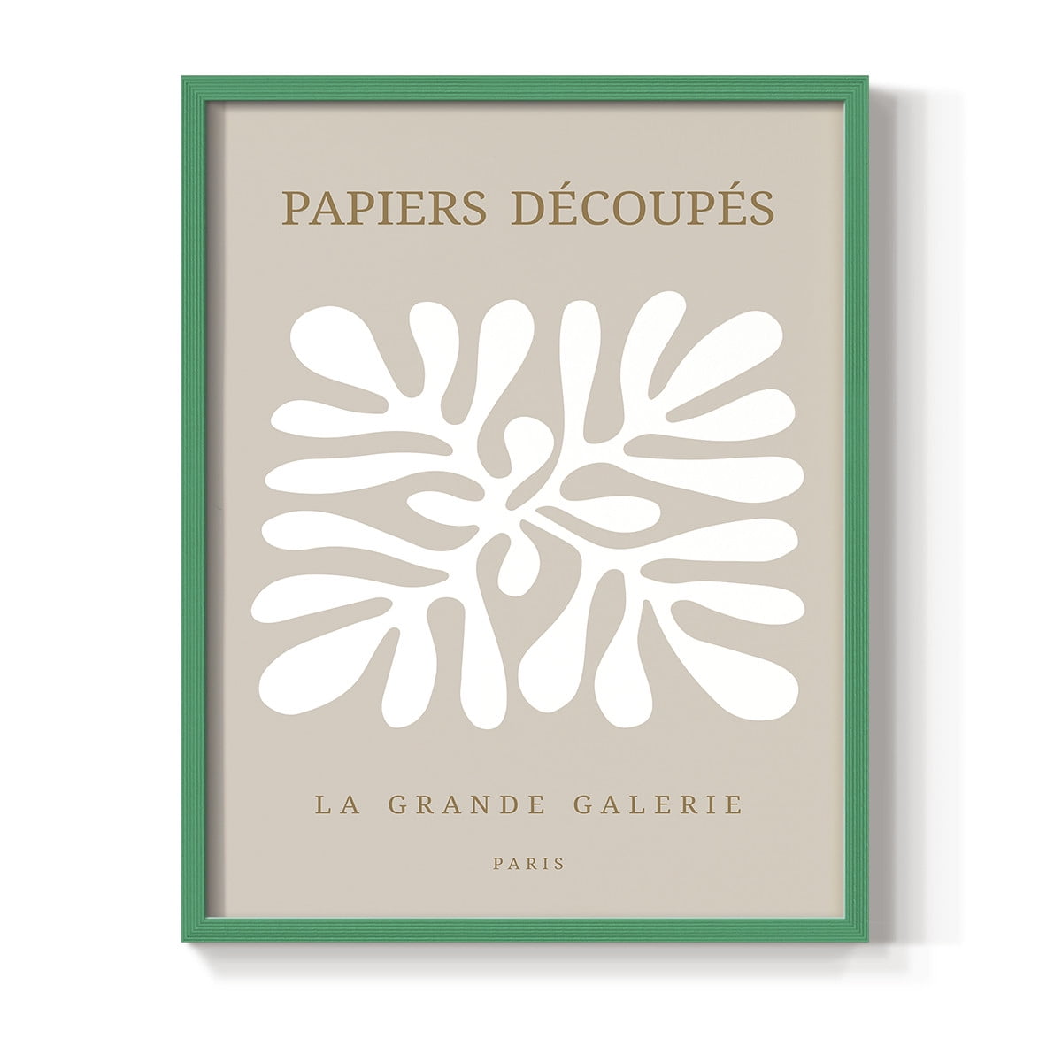 Matisse CCCXCI in Green Solid Wood 8 x 10 Framed Print