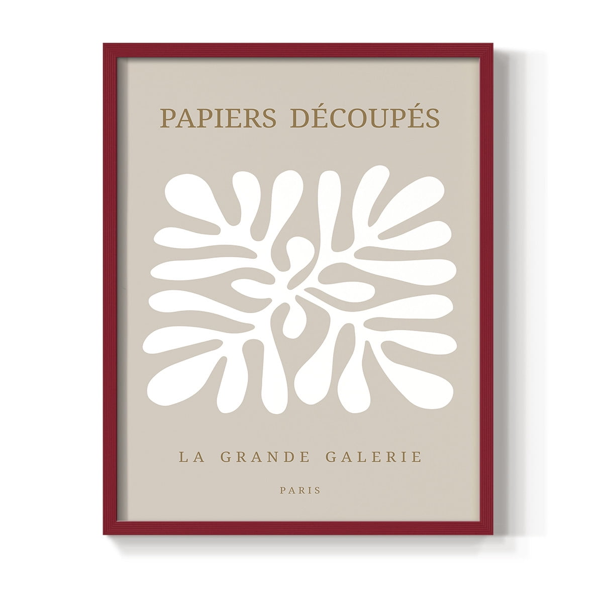 Matisse CCCXCI in Red Solid Wood 16 x 20 Framed Print