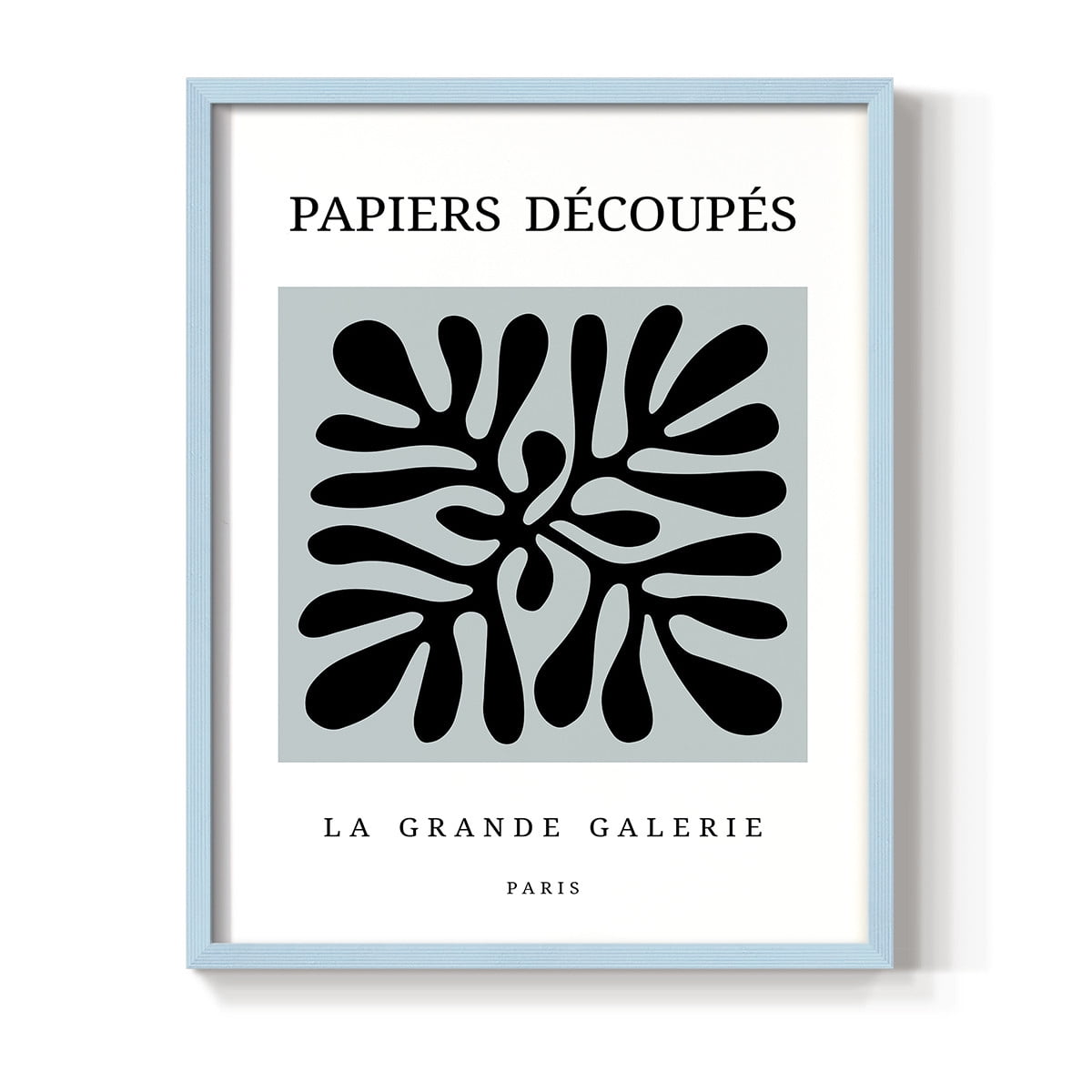 Matisse CCCXCII in Blue Solid Wood 16 x 20 Framed Print