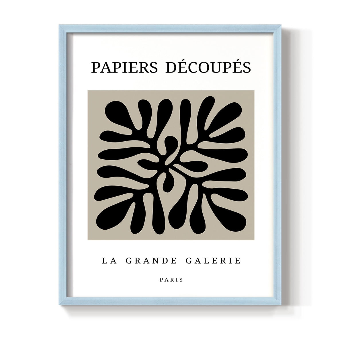 Matisse CCCXCIII in Blue Solid Wood 8 x 10 Framed Print