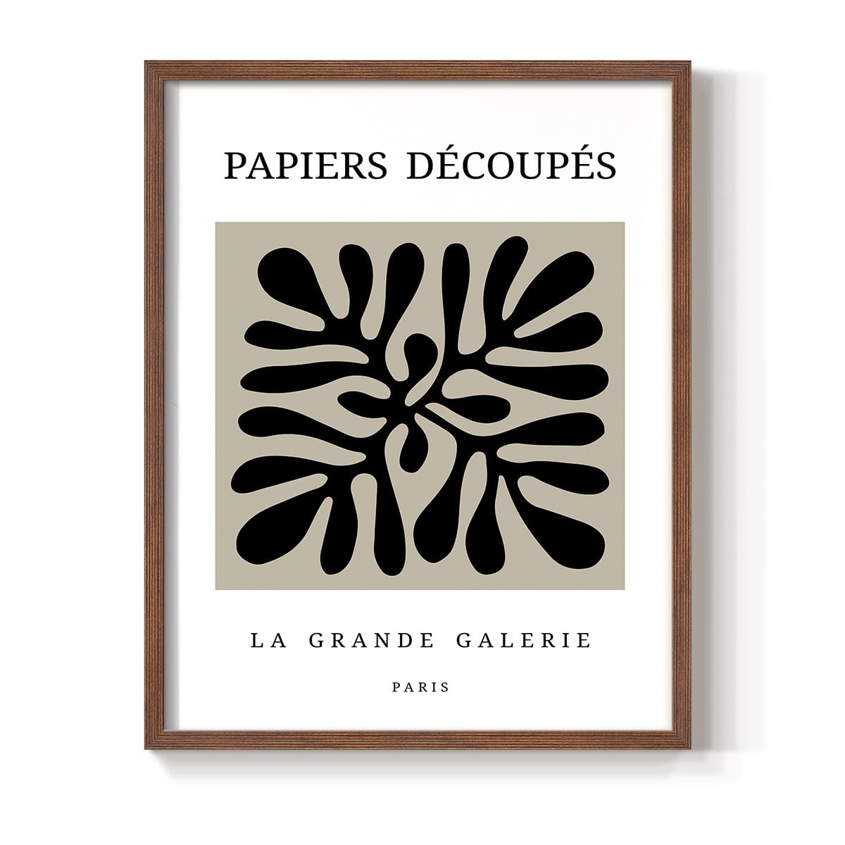 Matisse CCCXCIII in Brown Solid Wood 8 x 10 Framed Print