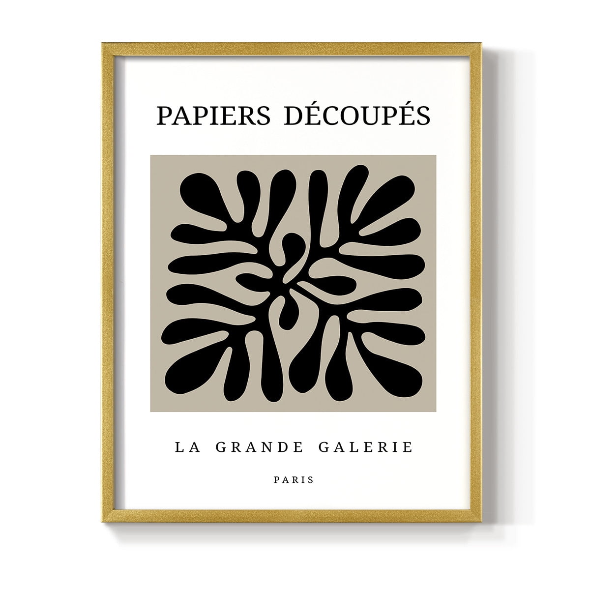 Matisse CCCXCIII in Gold Solid Wood 8 x 10 Framed Print
