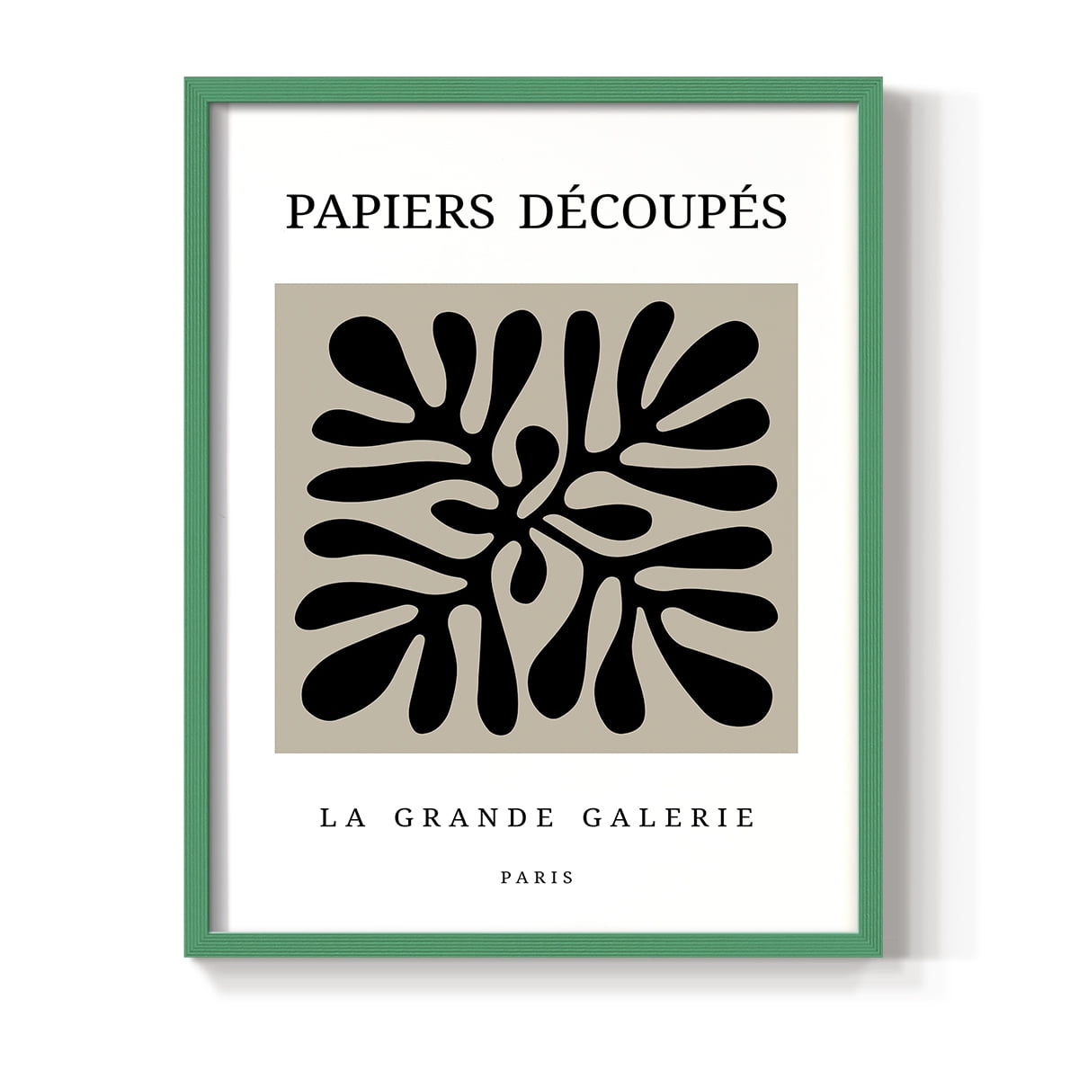 Matisse CCCXCIII in Green Solid Wood 11 x 14 Framed Print