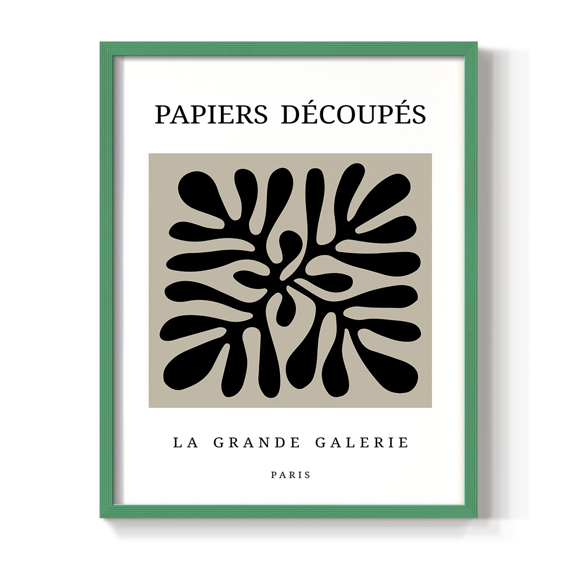 Matisse CCCXCIII in Green Solid Wood 22 x 28 Framed Print