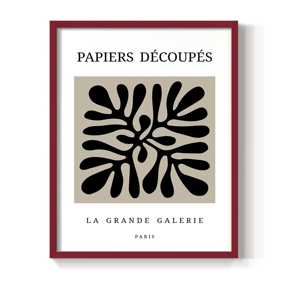 Matisse CCCXCIII in Red Solid Wood 11 x 14 Framed Print