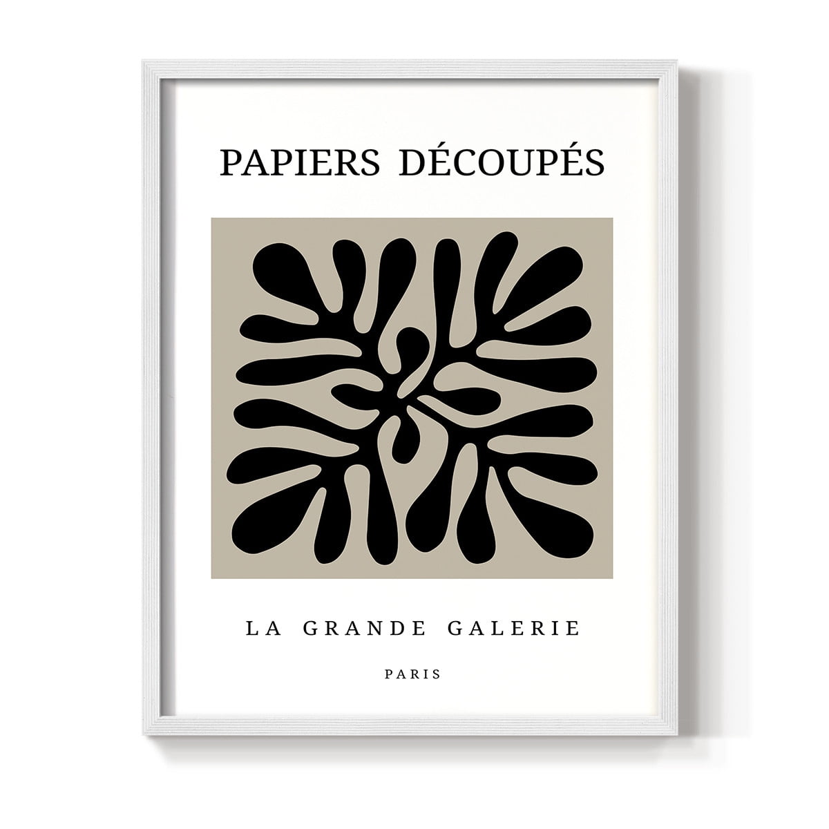 Matisse CCCXCIII in White Solid Wood 8 x 10 Framed Print
