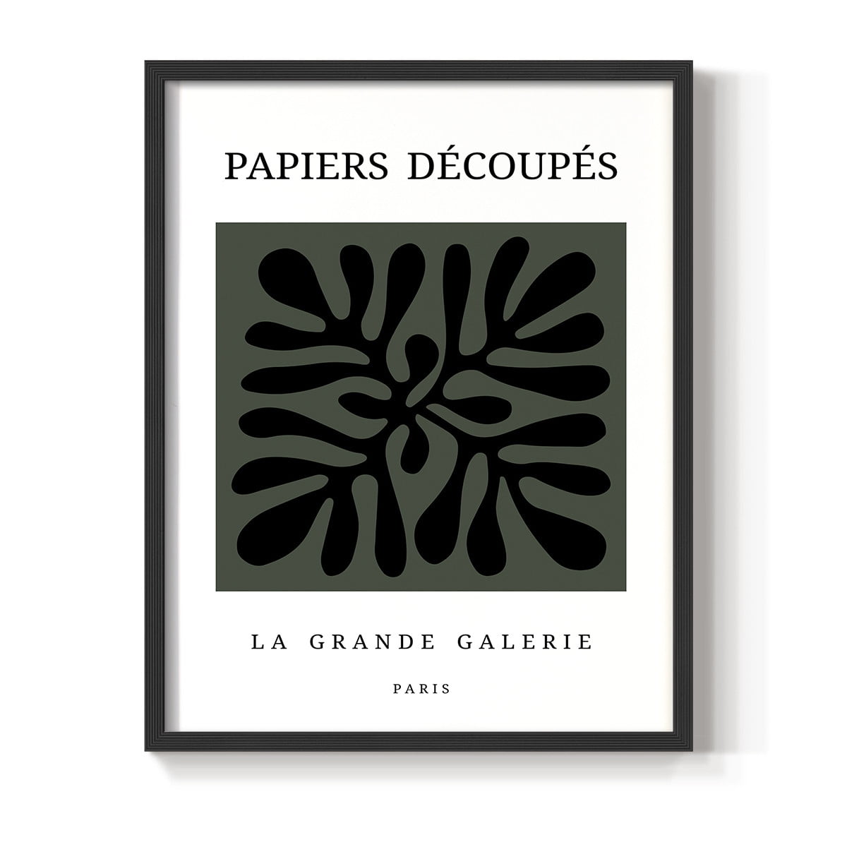 Matisse CCCXCIV in Black Solid Wood 22 x 28 Framed Print