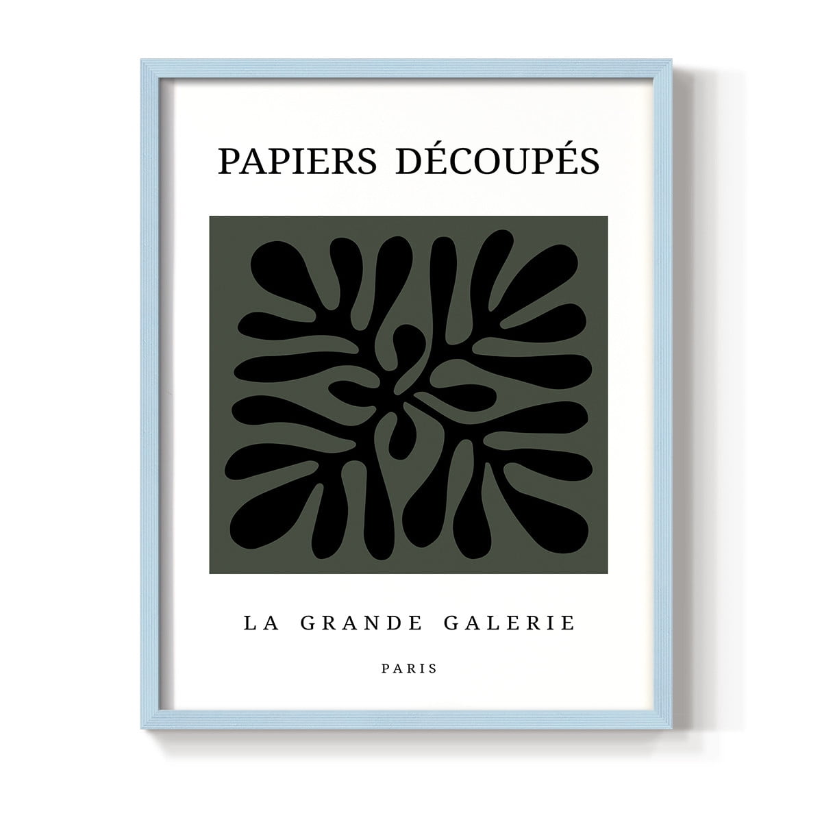 Matisse CCCXCIV in Blue Solid Wood 16 x 20 Framed Print