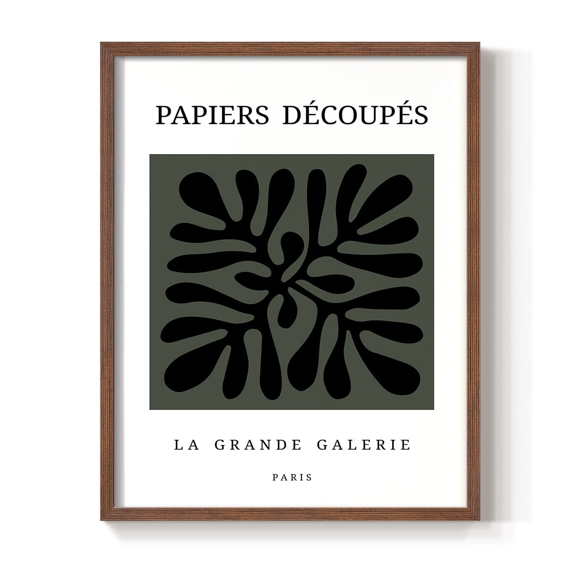 Matisse CCCXCIV in Brown Solid Wood 22 x 28 Framed Print