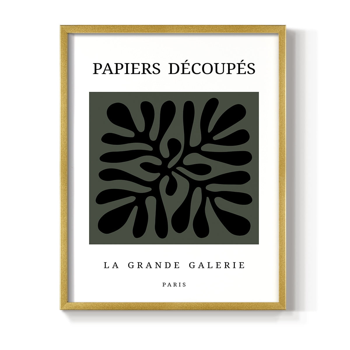 Matisse CCCXCIV in Gold Solid Wood 16 x 20 Framed Print