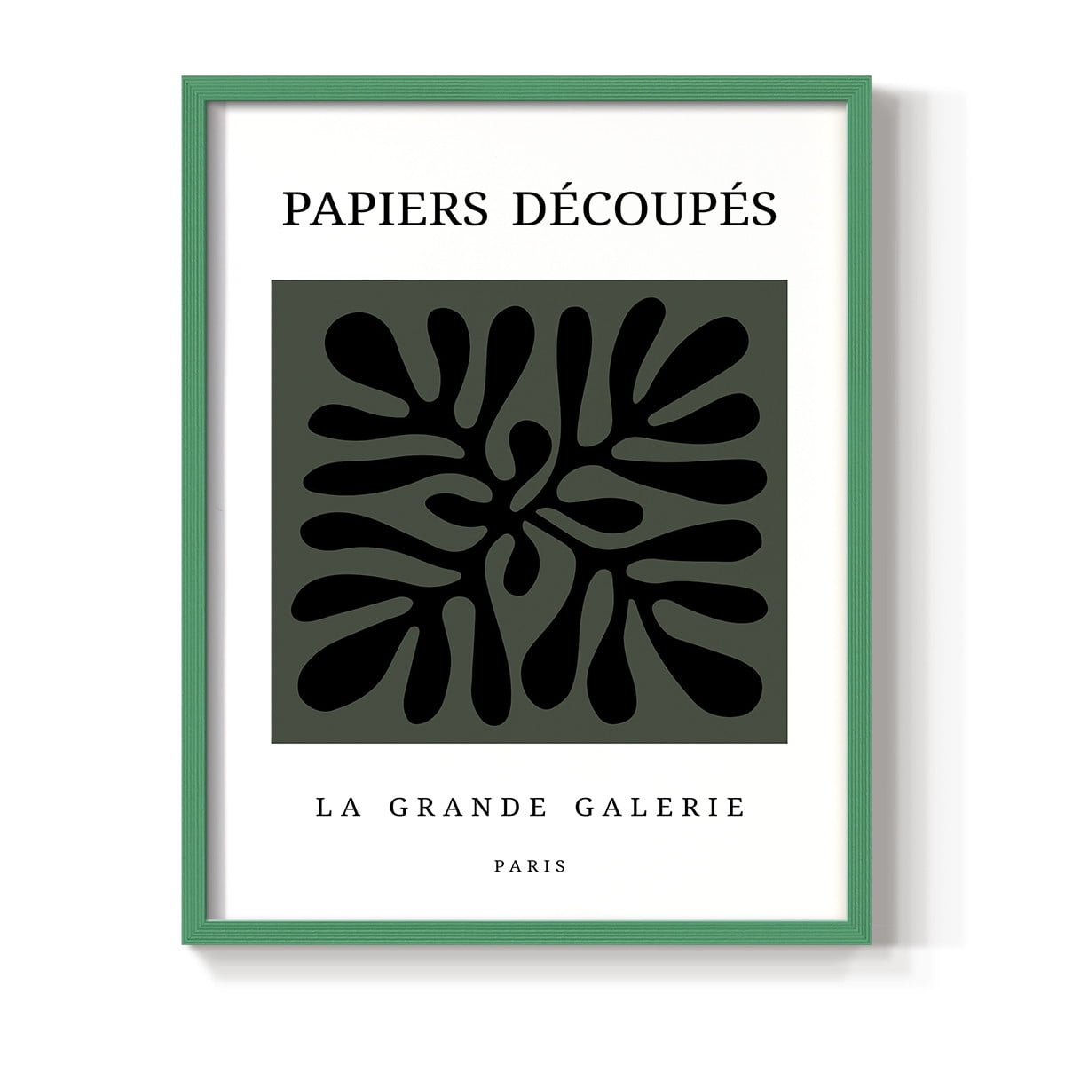 Matisse CCCXCIV in Green Solid Wood 11 x 14 Framed Print