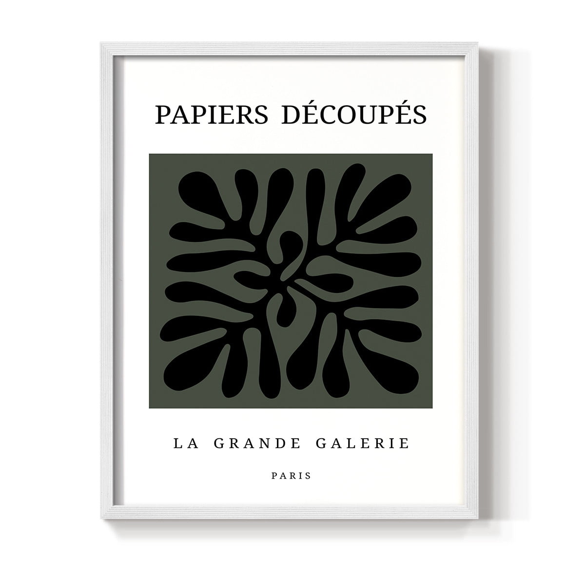 Matisse CCCXCIV in White Solid Wood 16 x 20 Framed Print