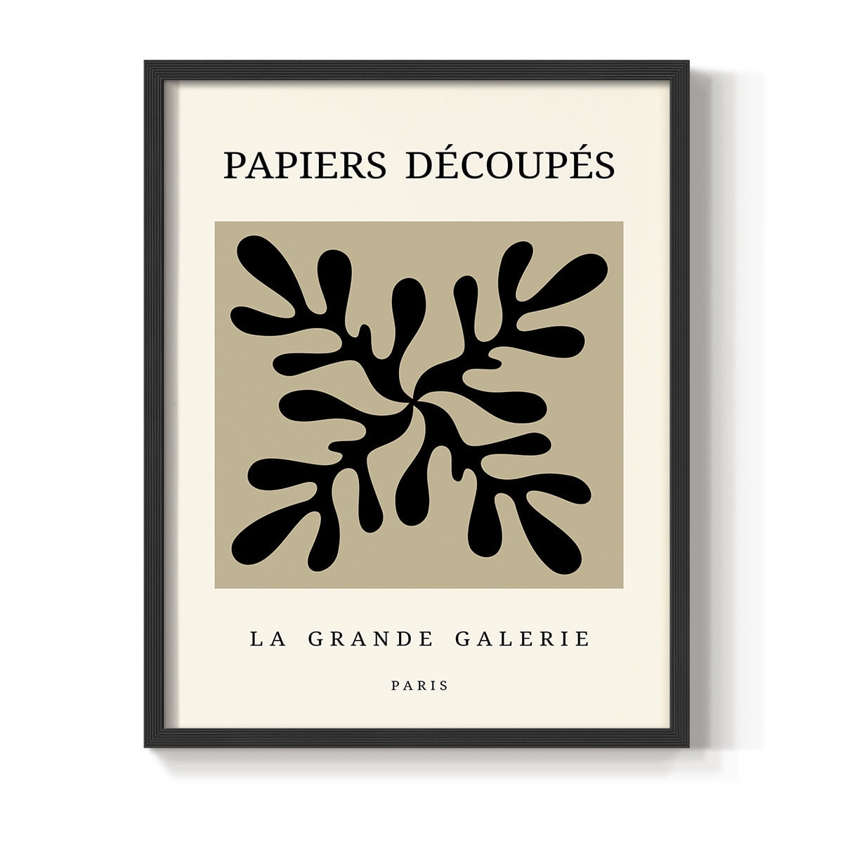 Matisse CCCXCIX in Black Solid Wood 22 x 28 Framed Print