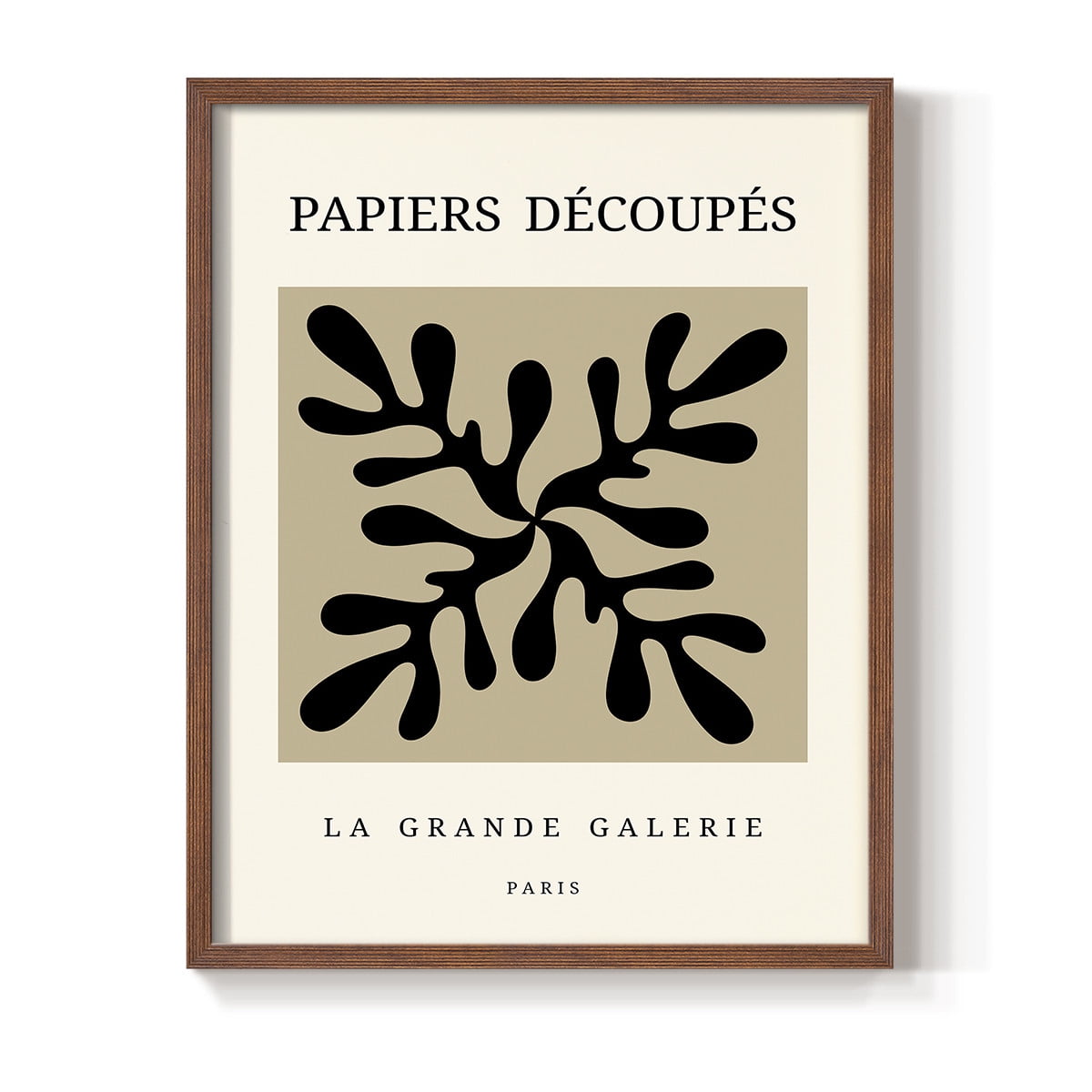 Matisse CCCXCIX in Brown Solid Wood 16 x 20 Framed Print
