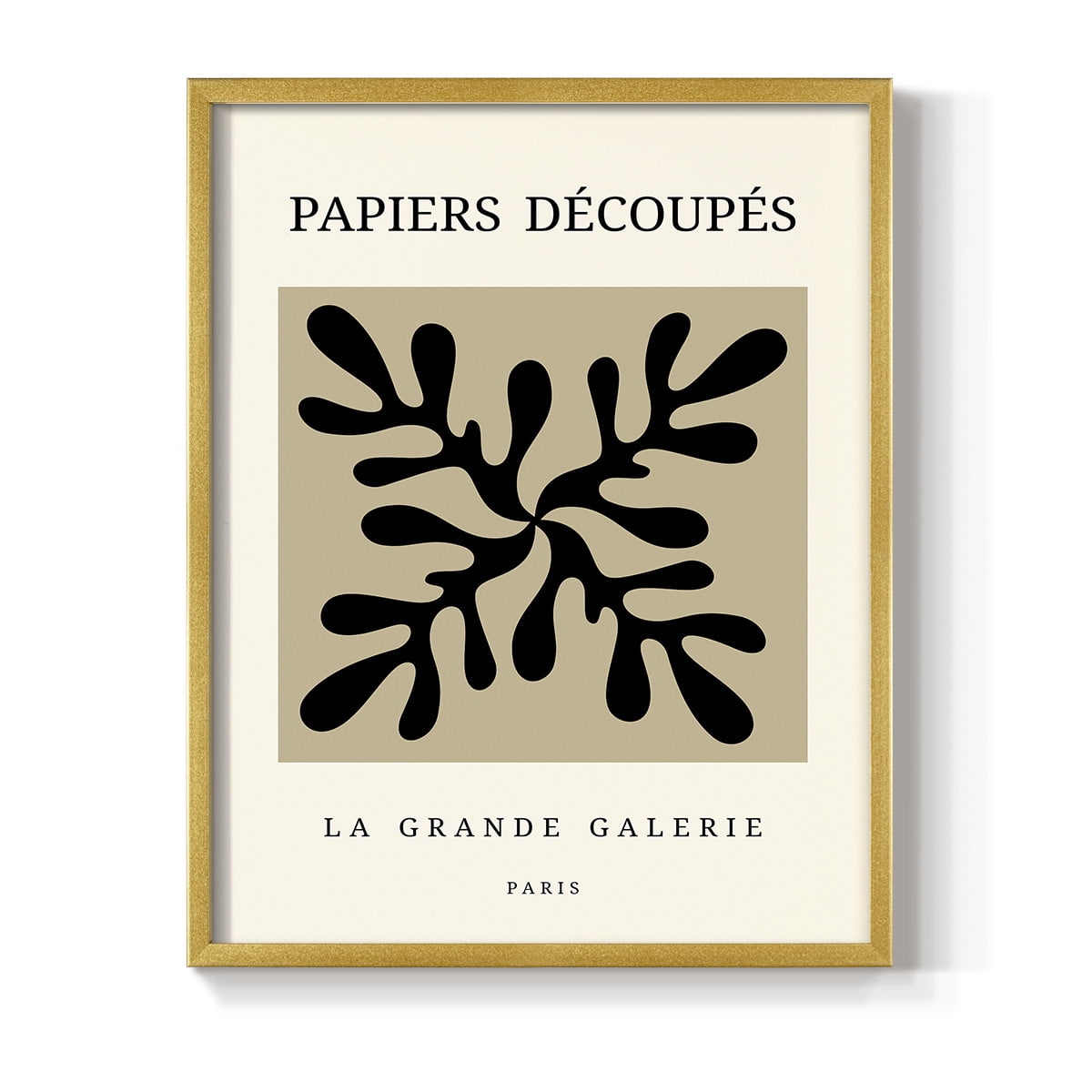 Matisse CCCXCIX in Gold Solid Wood 16 x 20 Framed Print