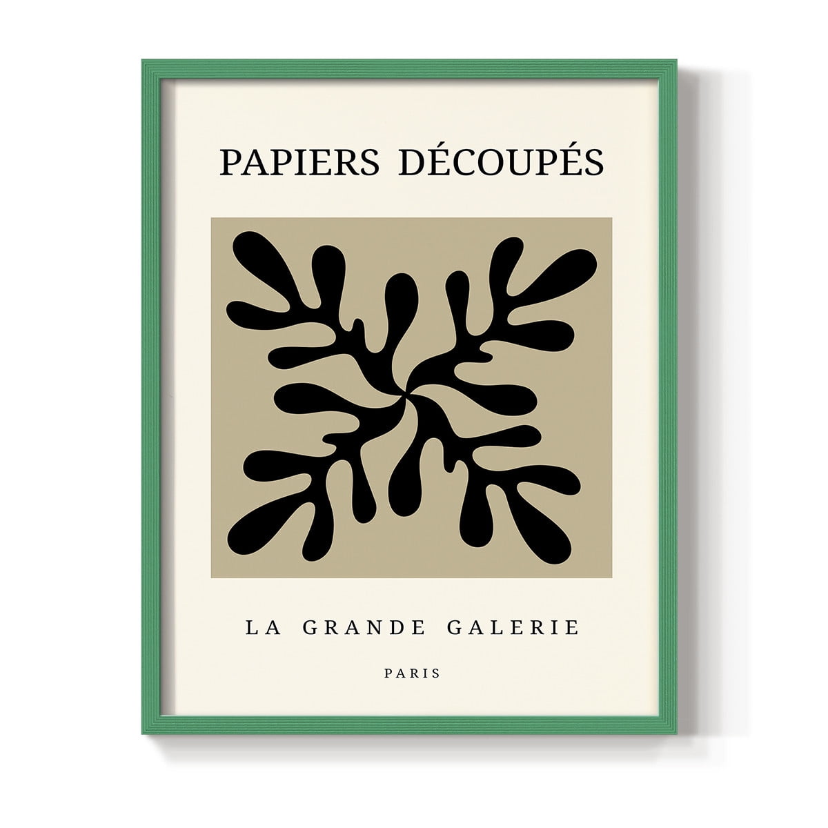 Matisse CCCXCIX in Green Solid Wood 22 x 28 Framed Print