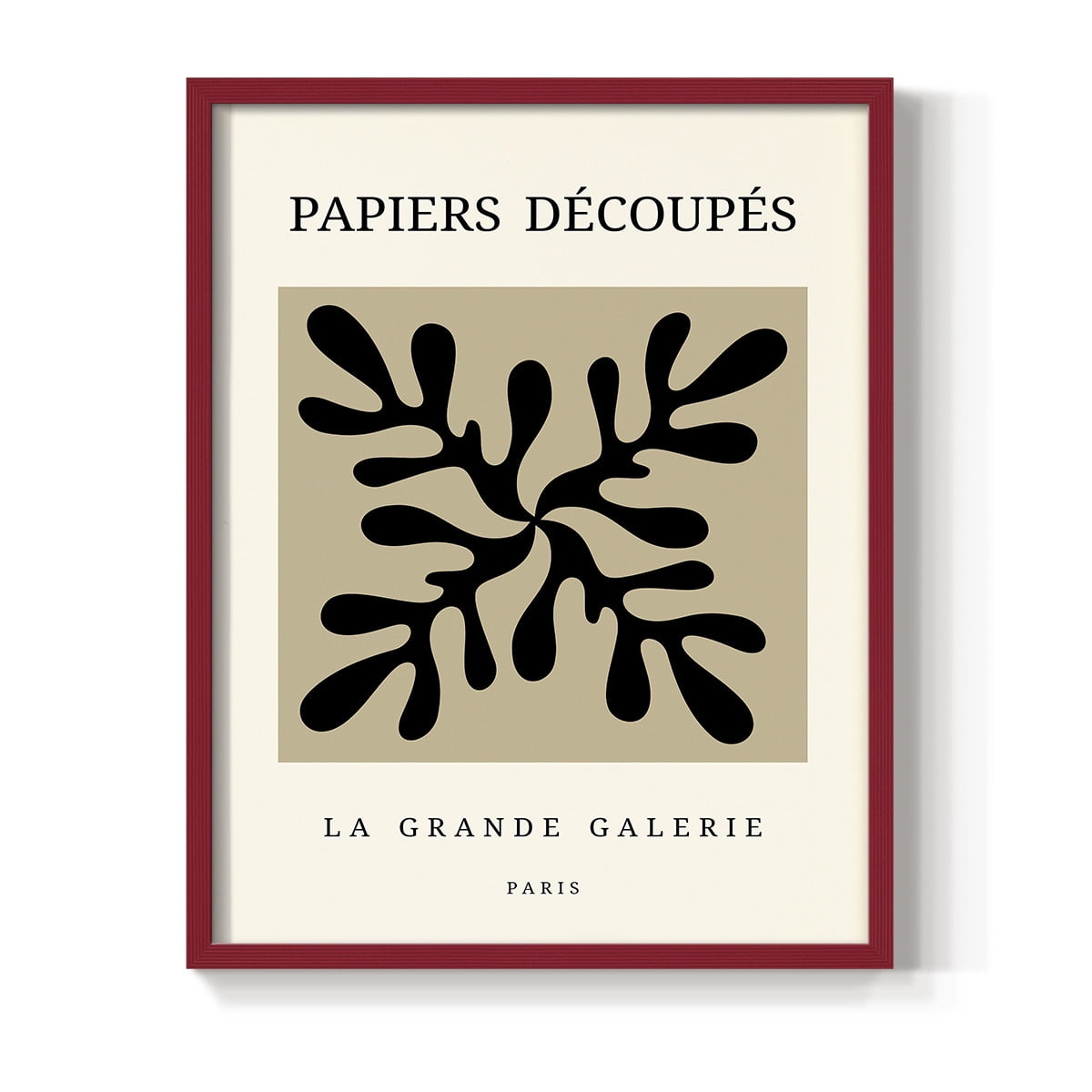 Matisse CCCXCIX in Red Solid Wood 8 x 10 Framed Print