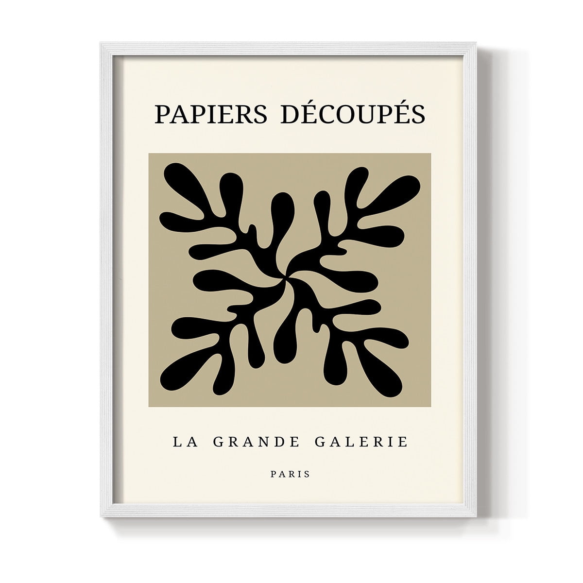 Matisse CCCXCIX in White Solid Wood 8 x 10 Framed Print