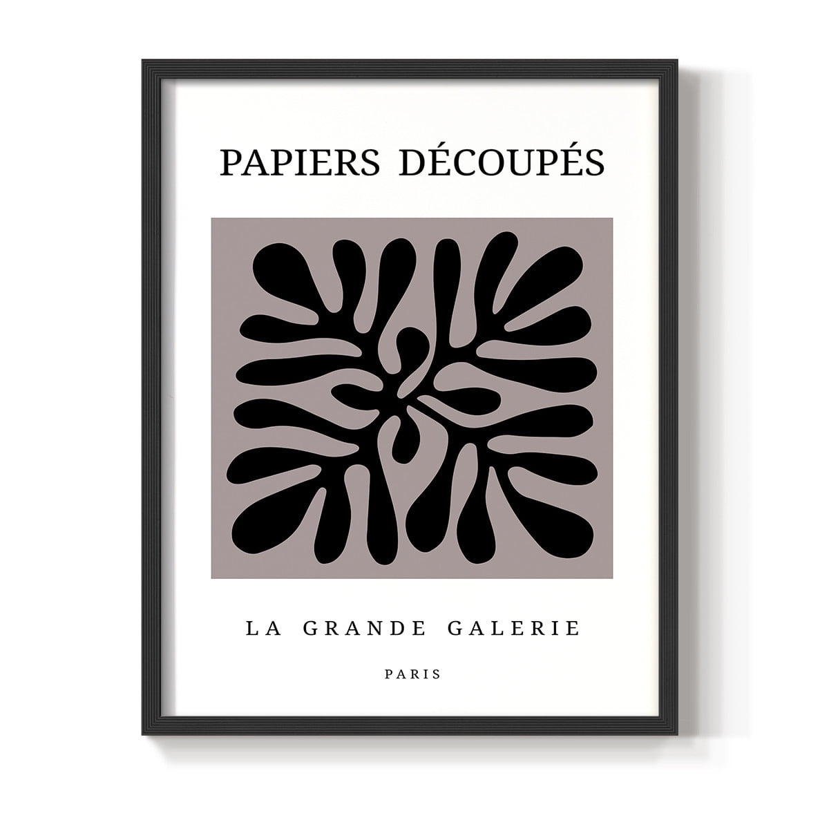 Matisse CCCXCV in Black Solid Wood 11 x 14 Framed Print