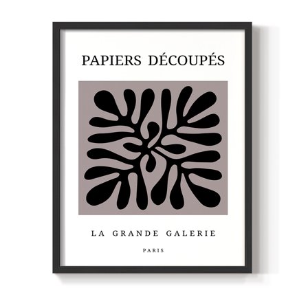 Matisse CCCXCV in Black Solid Wood 8 x 10 Framed Print