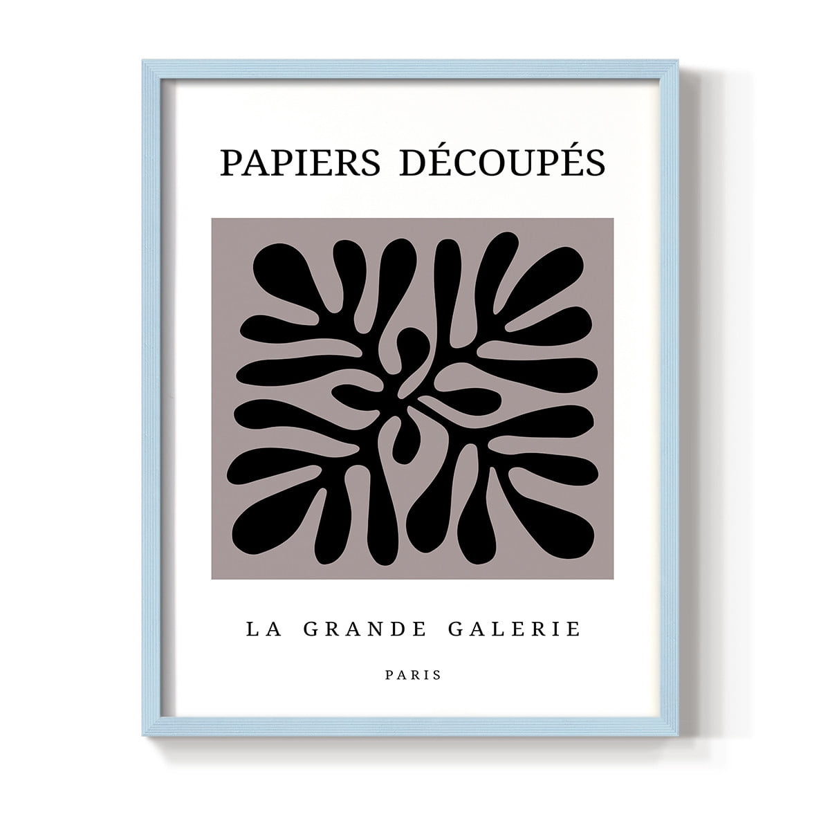 Matisse CCCXCV in Blue Solid Wood 11 x 14 Framed Print