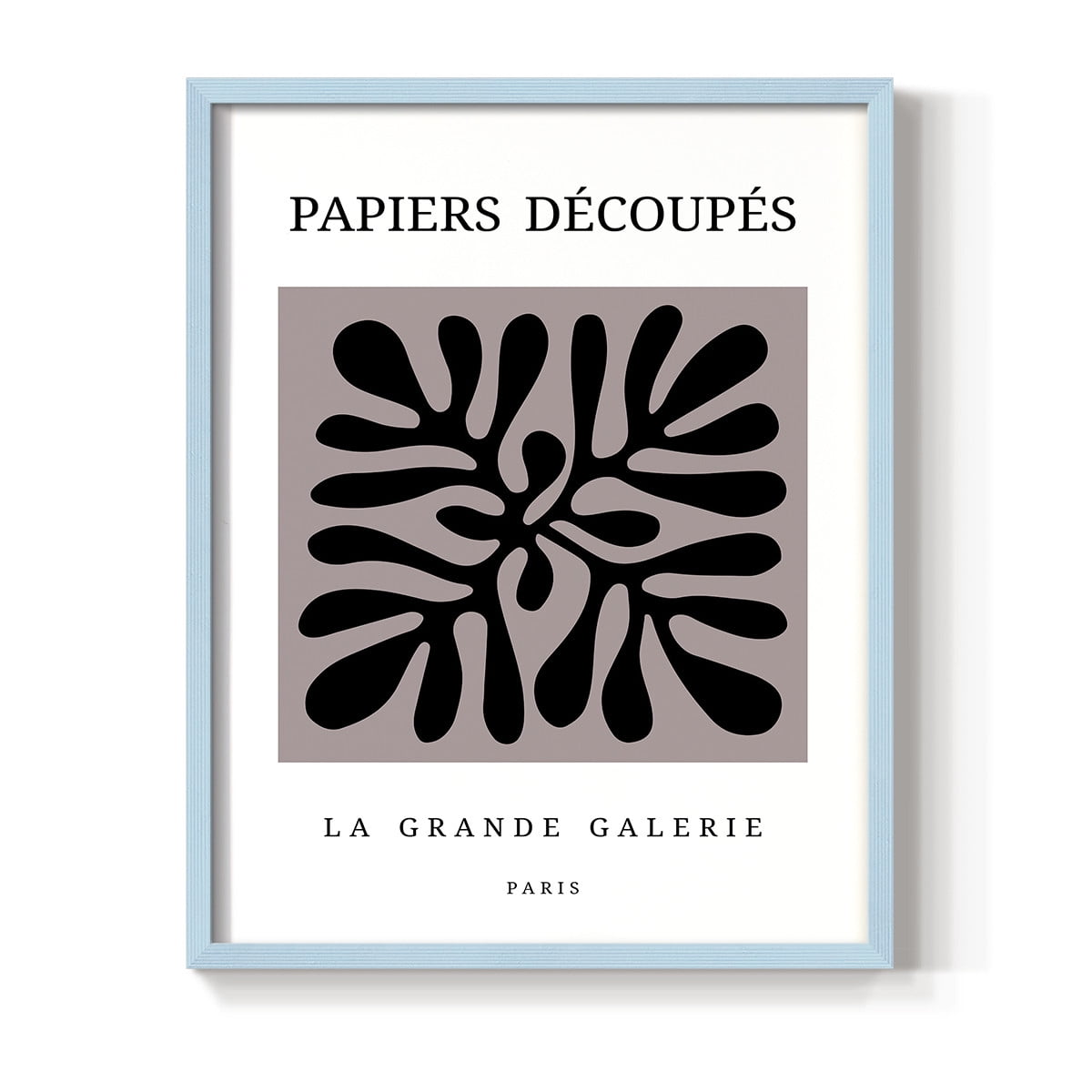 Matisse CCCXCV in Blue Solid Wood 8 x 10 Framed Print