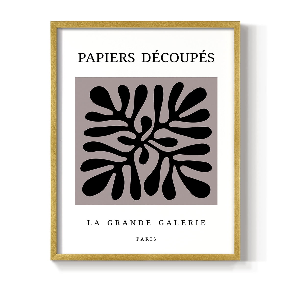 Matisse CCCXCV in Gold Solid Wood 16 x 20 Framed Print