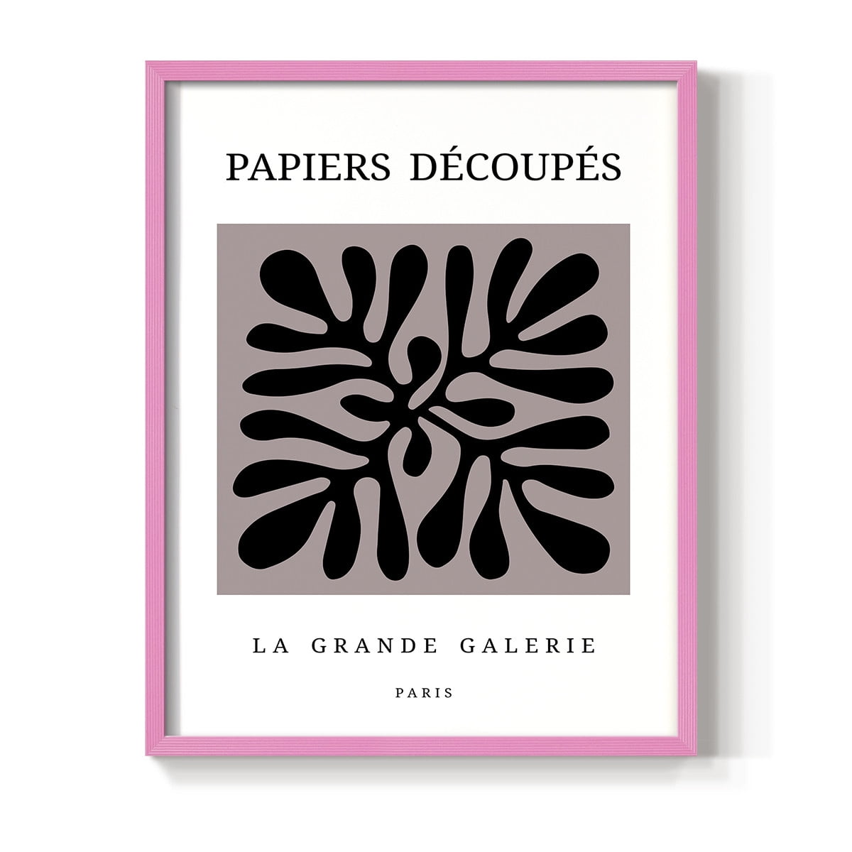 Matisse CCCXCV in Pink Solid Wood 11 x 14 Framed Print