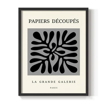 Matisse CCCXCVI in Black Solid Wood 8 x 10 Framed Print