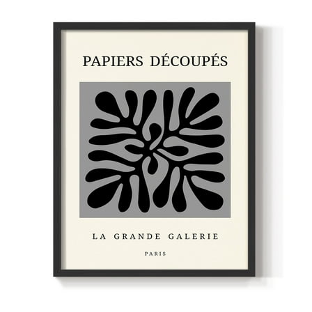 Matisse CCCXCVI in Black Solid Wood 8 x 10 Framed Print