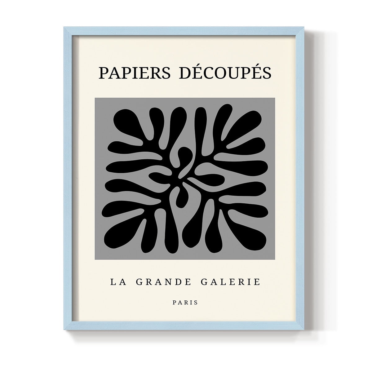 Matisse CCCXCVI in Blue Solid Wood 11 x 14 Framed Print