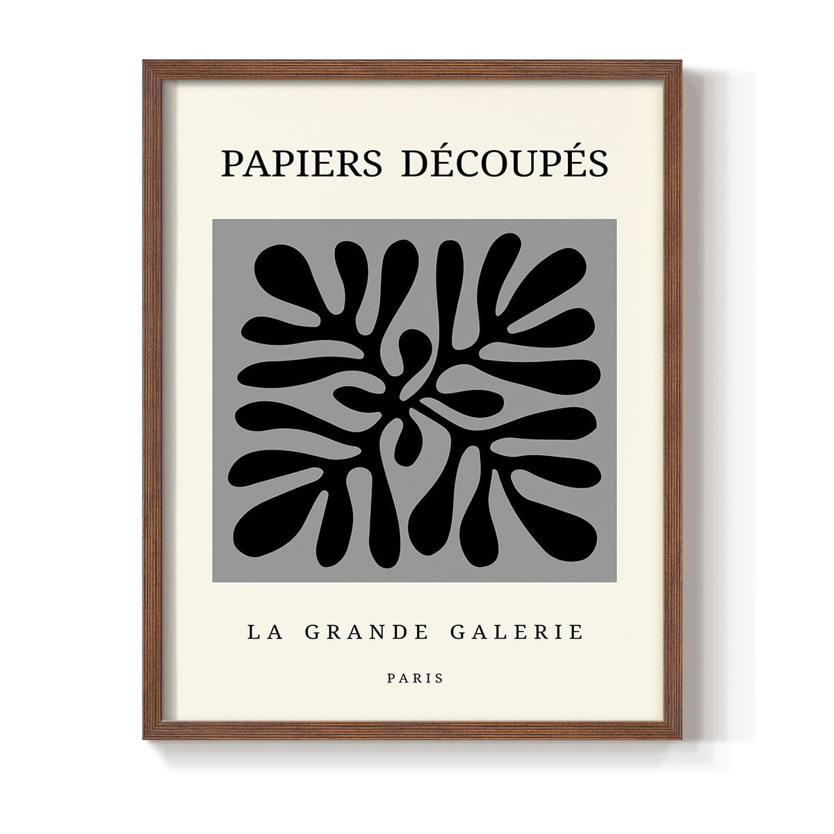 Matisse CCCXCVI in Brown Solid Wood 16 x 20 Framed Print