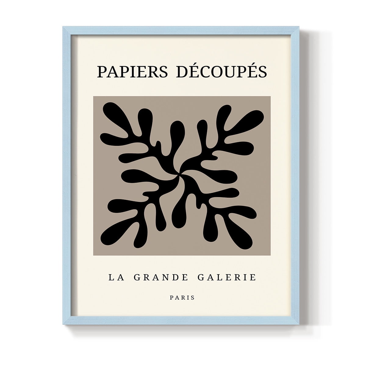 Matisse CCCXCVII in Blue Solid Wood 22 x 28 Framed Print