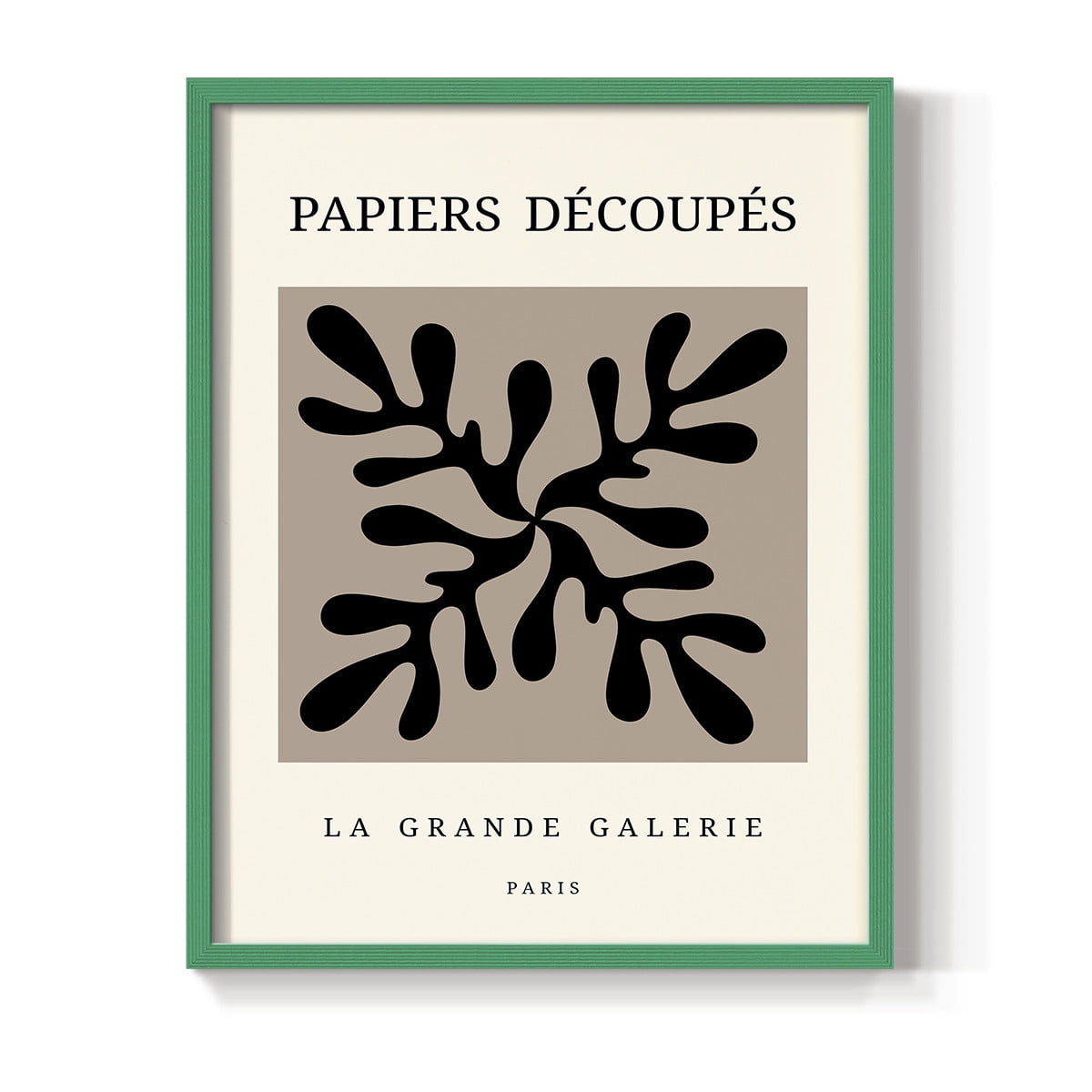 Matisse CCCXCVII in Green Solid Wood 11 x 14 Framed Print
