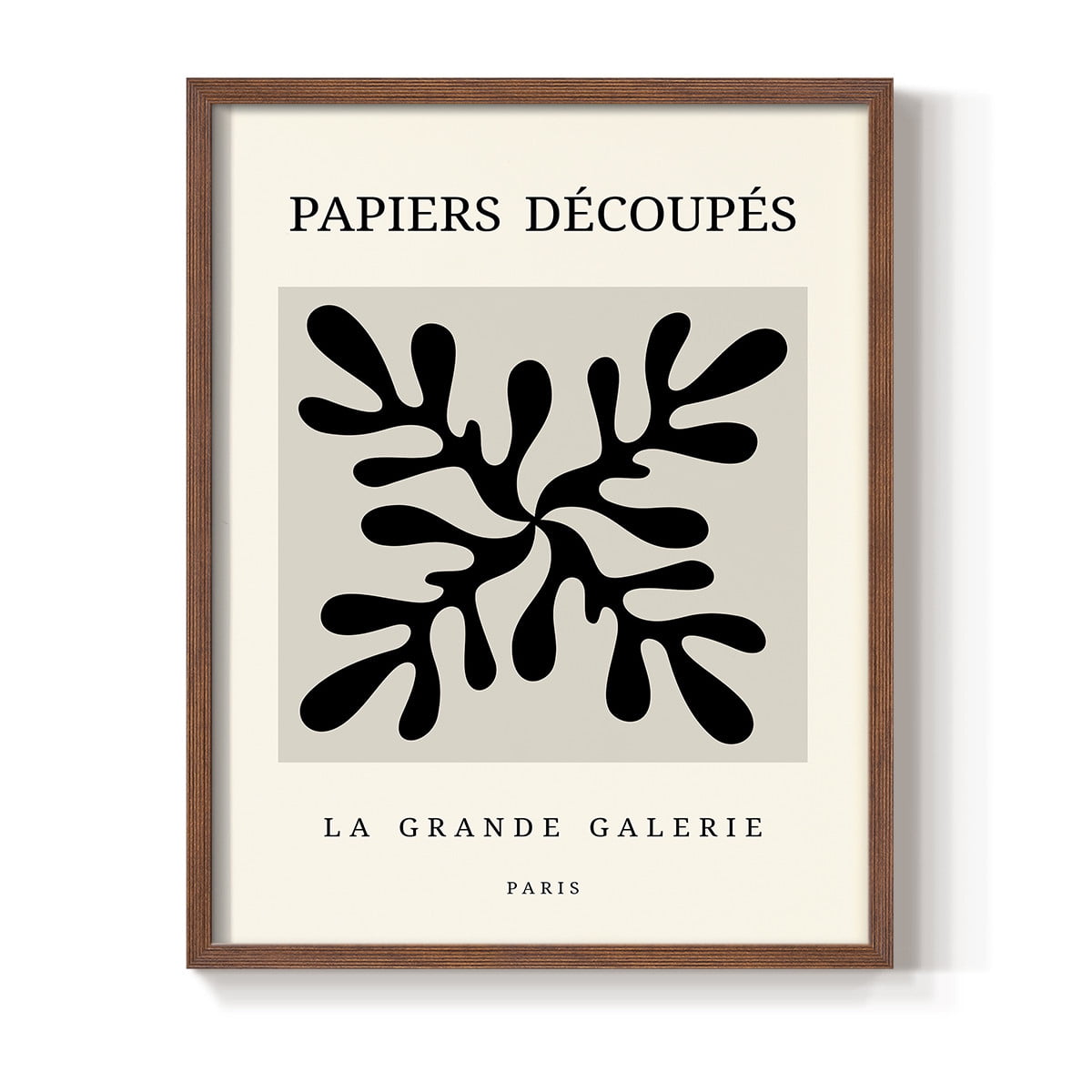 Matisse CCCXCVIII in Brown Solid Wood 22 x 28 Framed Print