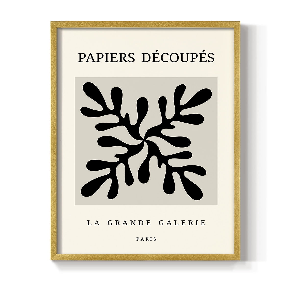 Matisse CCCXCVIII in Gold Solid Wood 22 x 28 Framed Print
