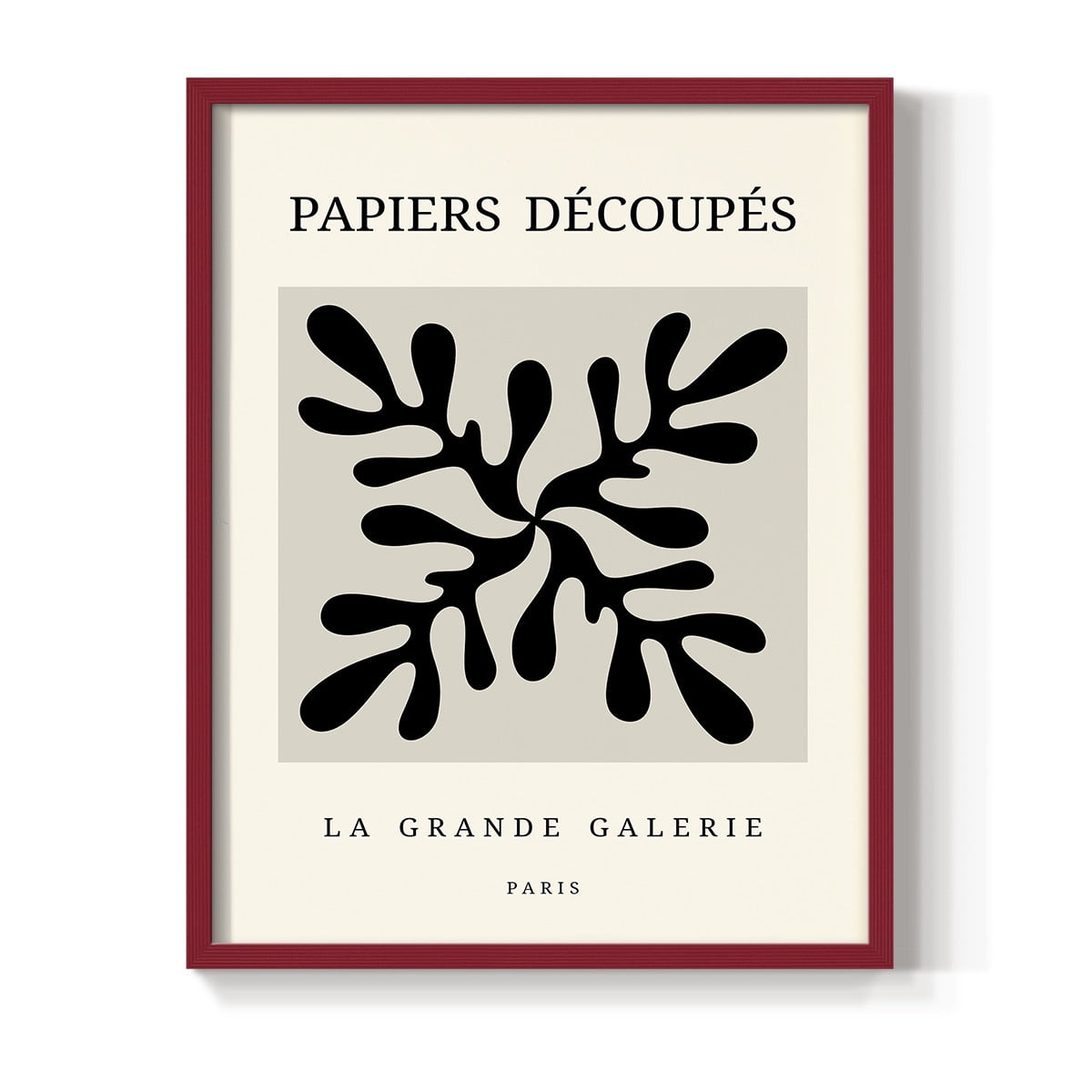 Matisse CCCXCVIII in Red Solid Wood 16 x 20 Framed Print